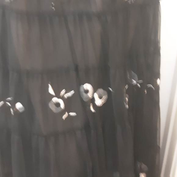 BCBG Black and gold, strapless, embroidered dress - Picture 3 of 6